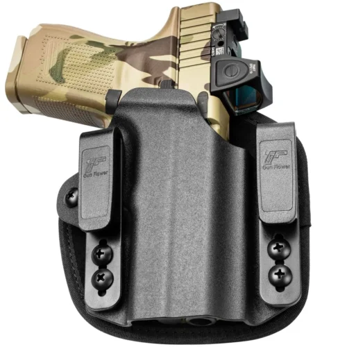 universal iwb holster kydex black front