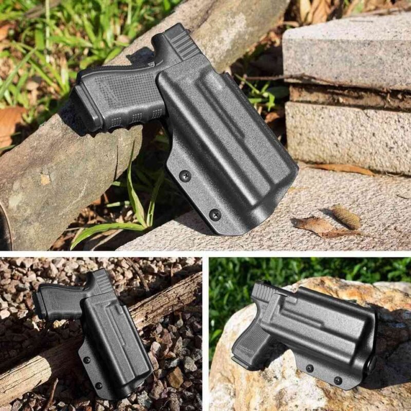 Glock with Olight Flashlight OWB Kydex Duty Holster - Image 6