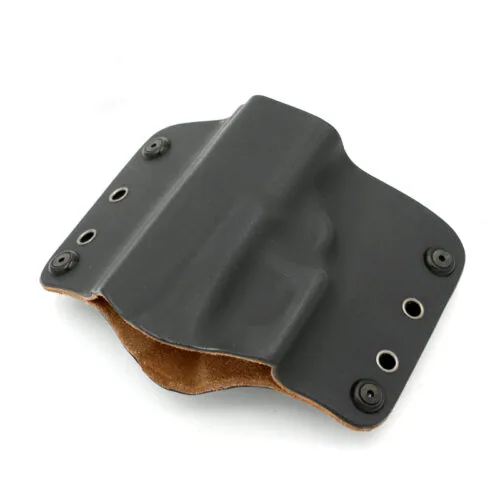 OWB Kydex Holster Leather Lined + Mag Carrier for Glock