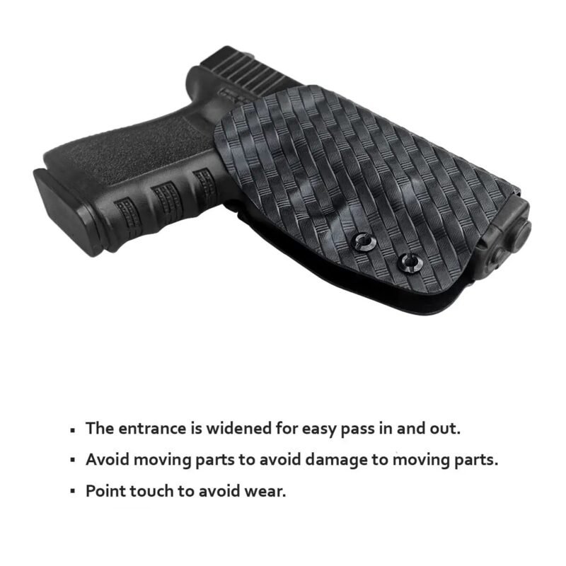 Glock 19 19x 17 22 31 26 27 30 OWB Kydex Duty Holster - Image 4