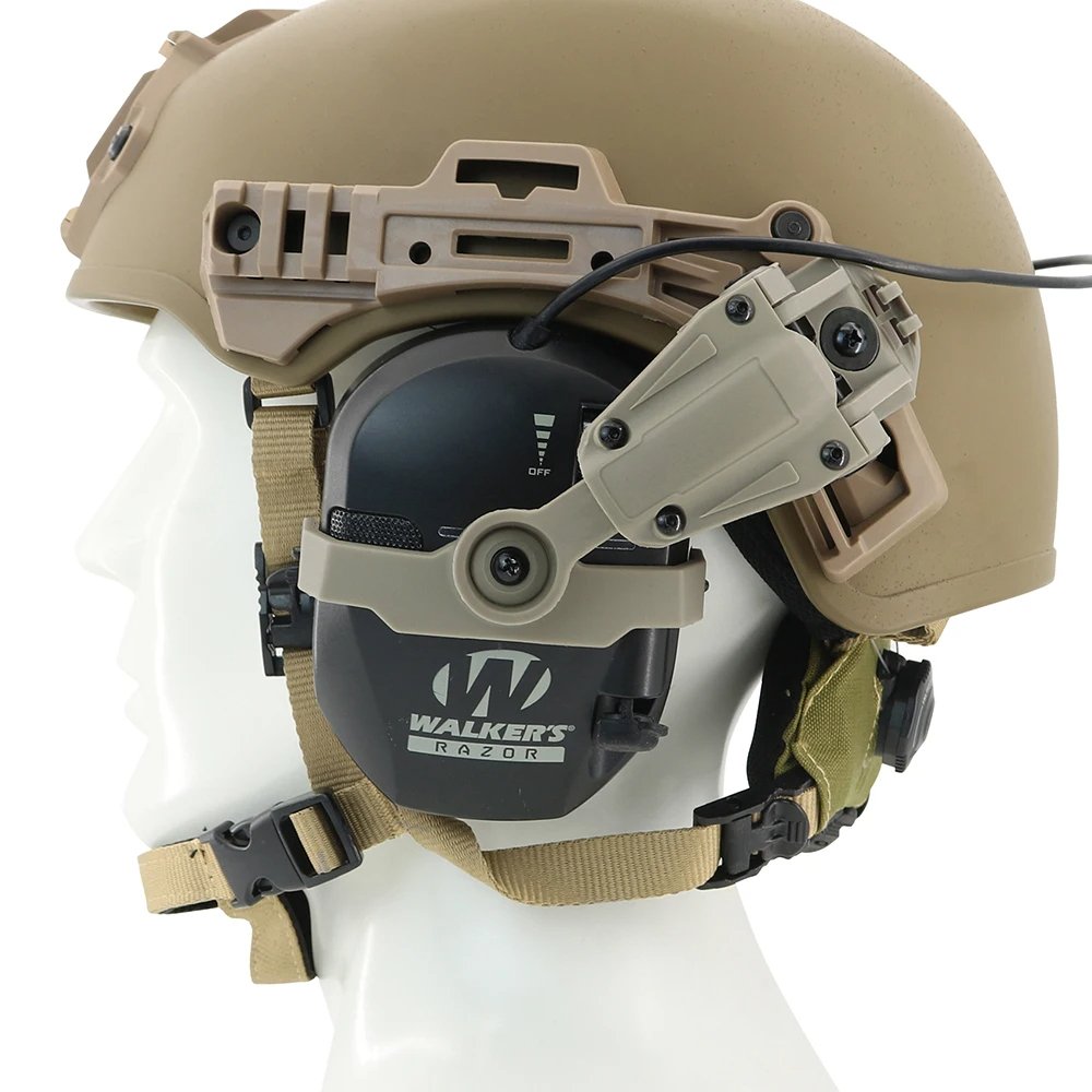 Walker's Protection Earmuff with Wendy M-LOK ARC Bracket 