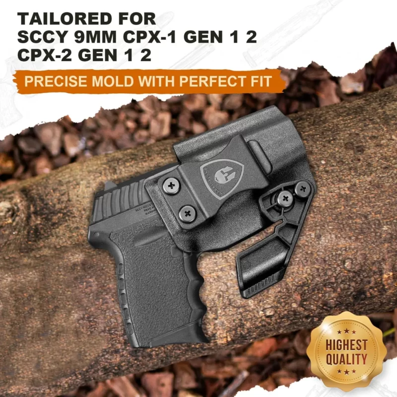 SCCY CPX 1 2 IWB Kydex Holster - Image 2