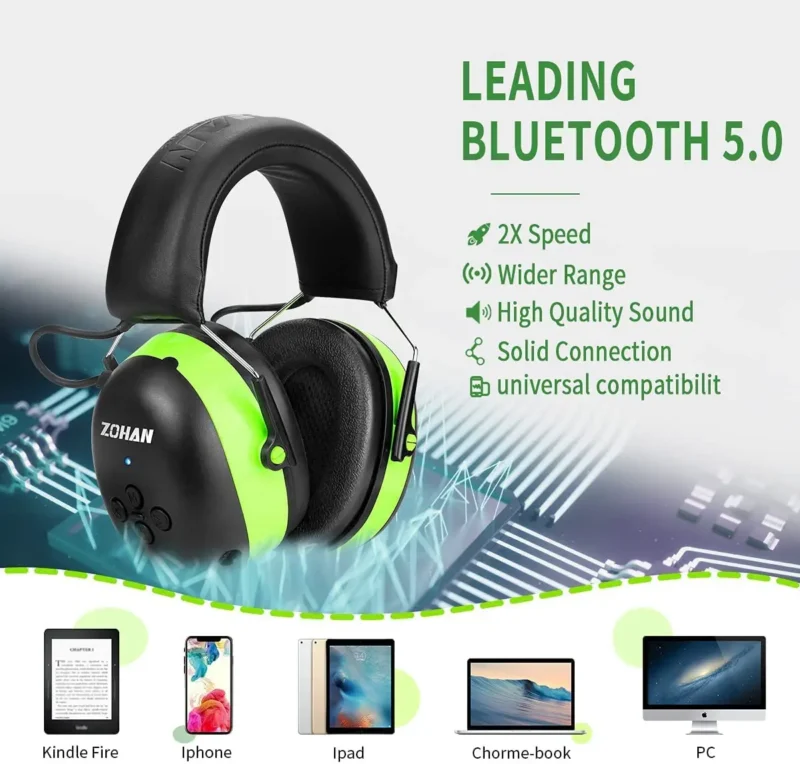 Hearing Protection Bluetooth 5.0 Earmuffs - Image 7