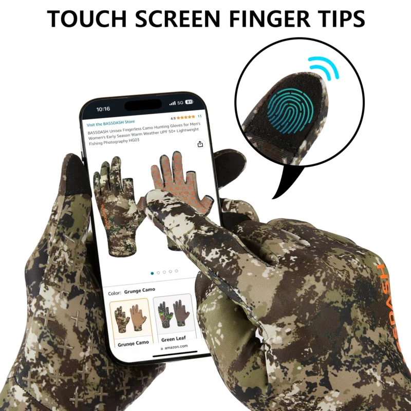 Camo Hunting Gloves - Image 3