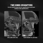 fast helmet ear protection side rail