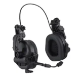 ear pro for ballistic helmet black