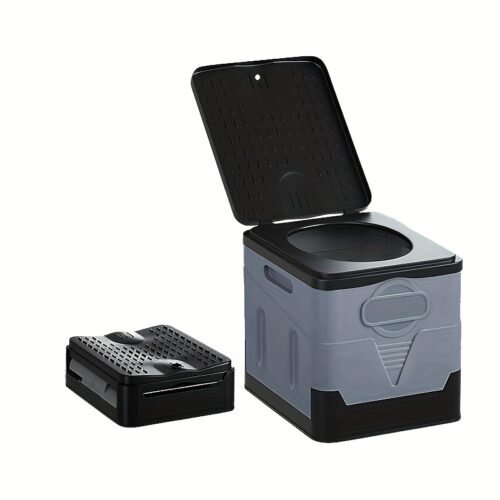 Portable Outdoor Toilet, Foldable Car Toilet for Camping, Hiking, Trekking, Travel