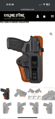 Springfield Hellcat Pro IWB Hybrid Holster photo review