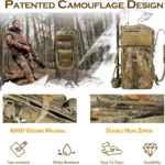 Tactical Hunting Backpack with Bow & Arrow Holder