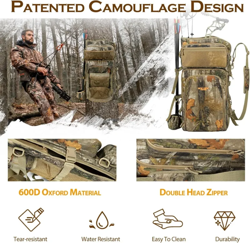Tactical Hunting Backpack with Bow & Arrow Holder