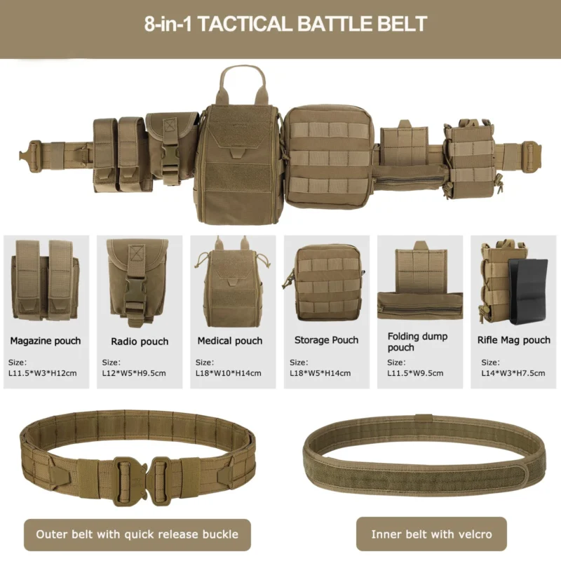 8-in-1 Tactical Battle Belt - Image 2