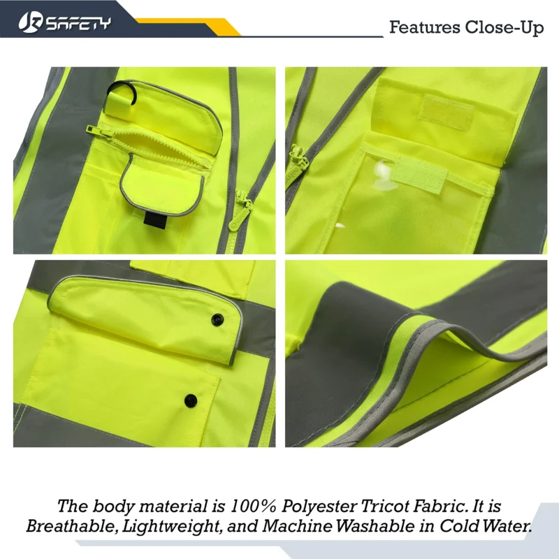 High Visibility Reflective Safety Vest - Image 3