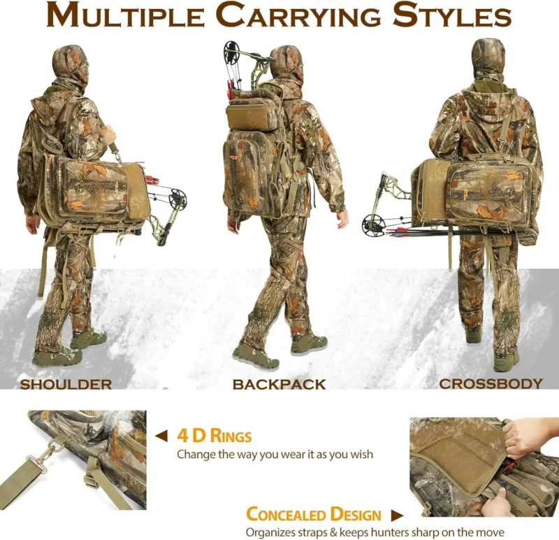 Tactical Hunting Backpack with Bow & Arrow Holder