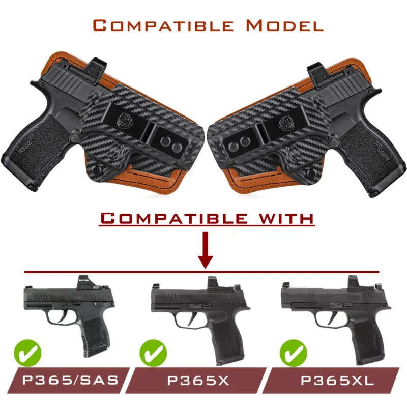 Sig Sauer P365 IWB Hybrid Holster - Image 3