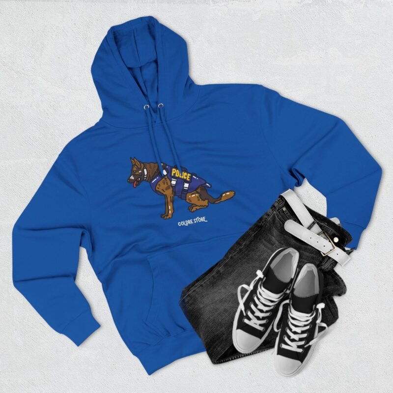 Funny Police Dog Hoodie - Cozy Fleece with Cute Canine Design - Image 27