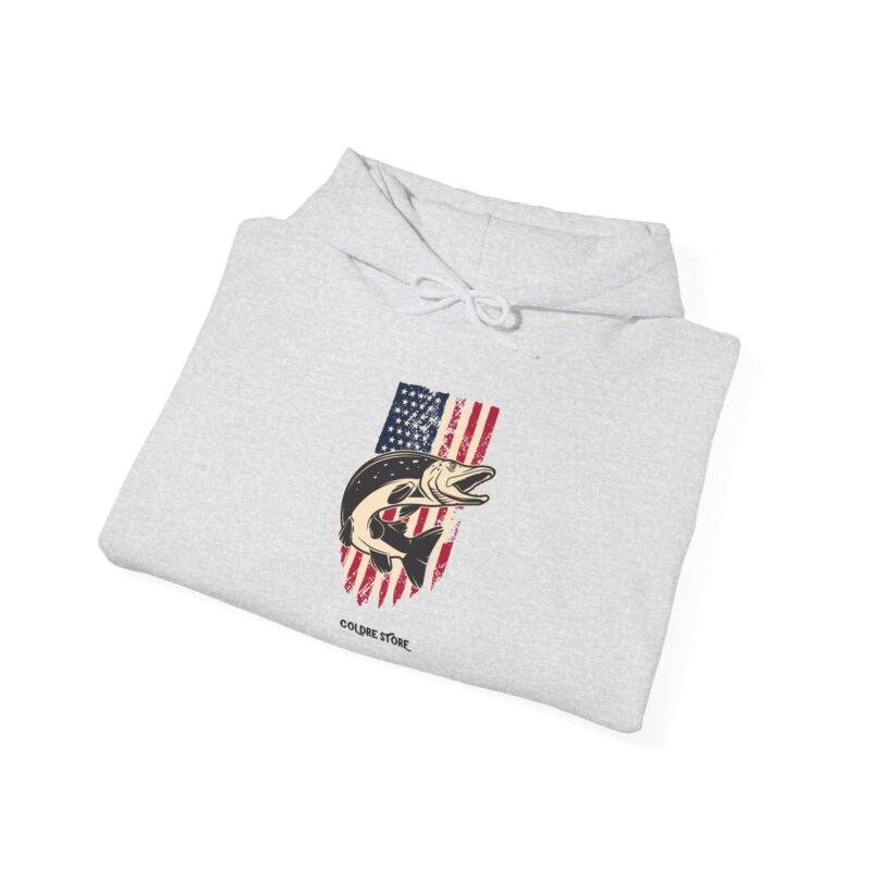 Patriotic Fishman Unisex Hoodie - Image 12