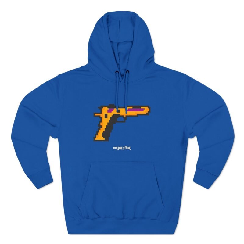 Retro Gamer Three-Panel Fleece Hoodie - Pixel Art Design - Image 21