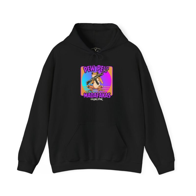 Pew Pew Madafakas Unisex Hooded Sweatshirt - Fun and Casual Streetwear - Image 2