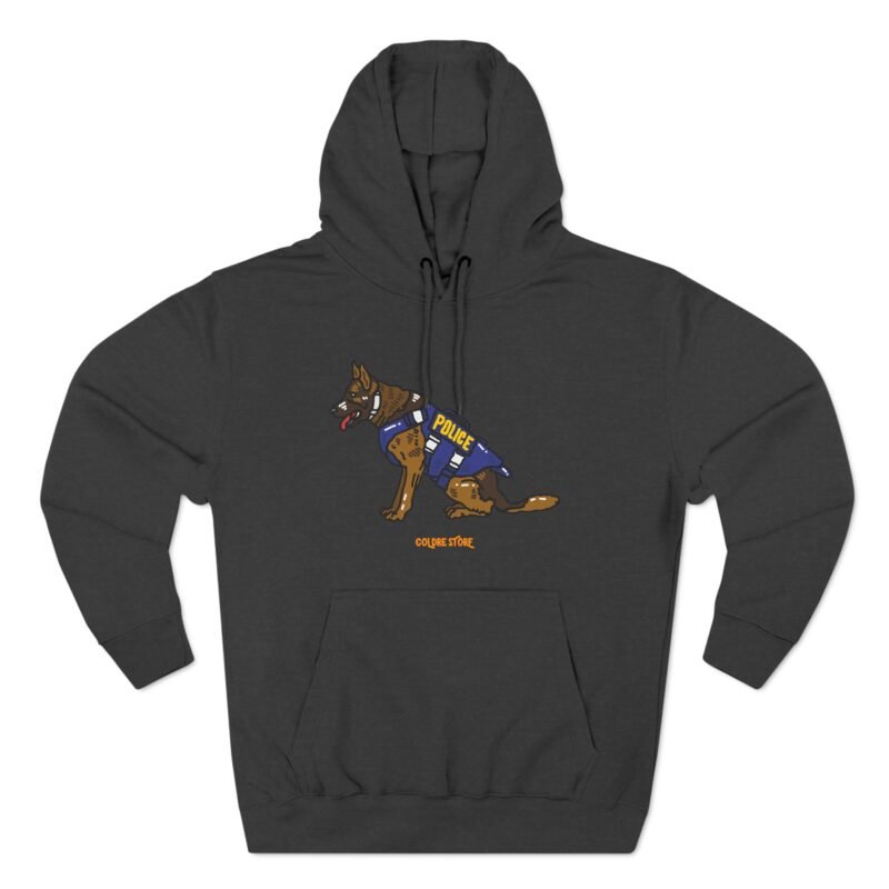 Funny Police Dog Hoodie - Cozy Fleece with Cute Canine Design - Image 13