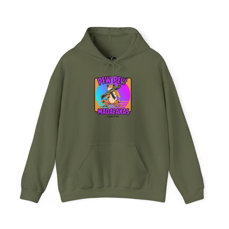 Pew Pew Madafakas Unisex Hooded Sweatshirt - Fun and Casual Streetwear - Image 21