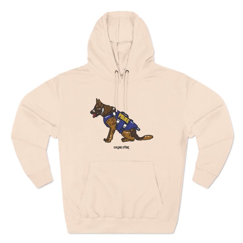 Funny Police Dog Hoodie - Cozy Fleece with Cute Canine Design - Image 17