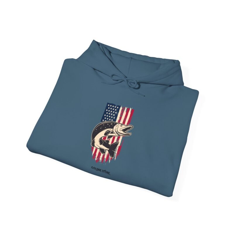 Patriotic Fishman Unisex Hoodie - Image 40