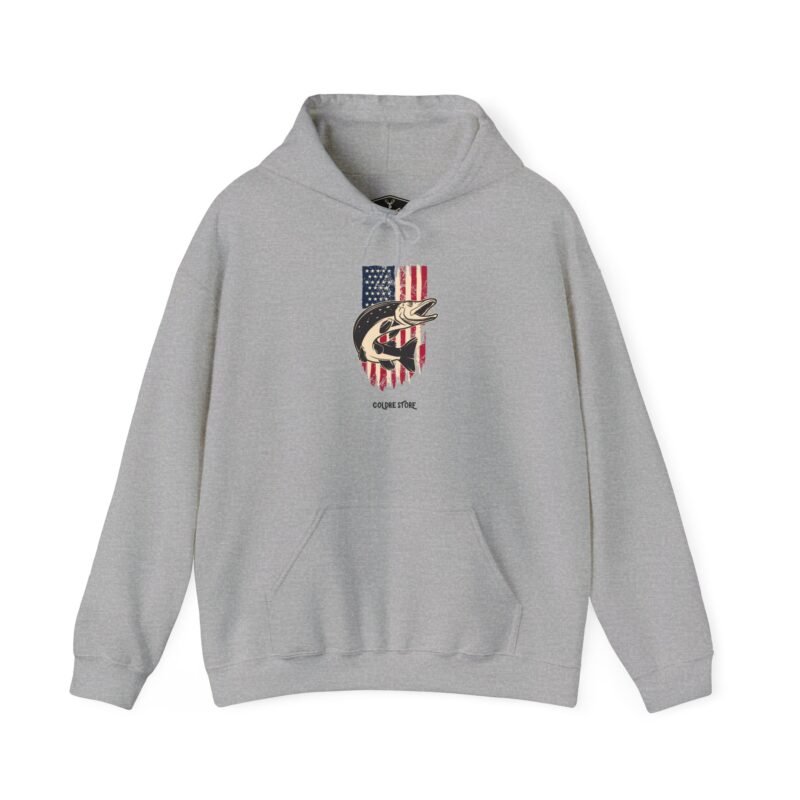 Patriotic Fishman Unisex Hoodie - Image 17