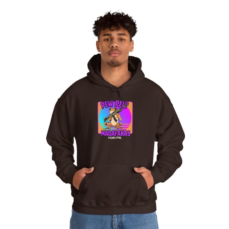 Pew Pew Madafakas Unisex Hooded Sweatshirt - Fun and Casual Streetwear - Image 20