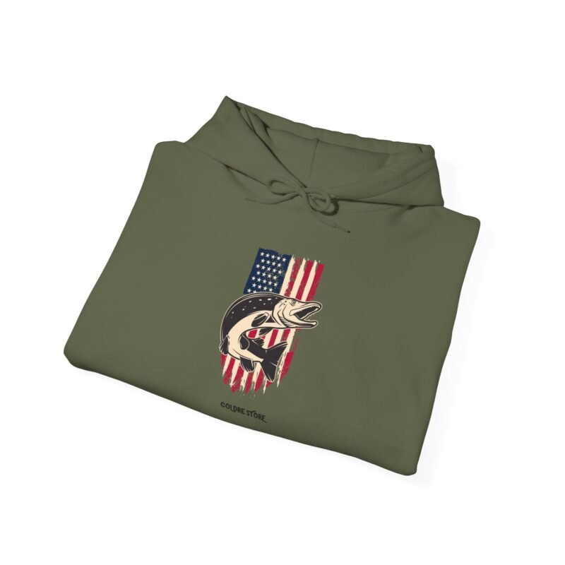 Patriotic Fishman Unisex Hoodie - Image 28