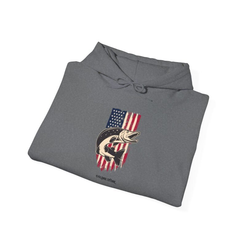 Patriotic Fishman Unisex Hoodie - Image 32