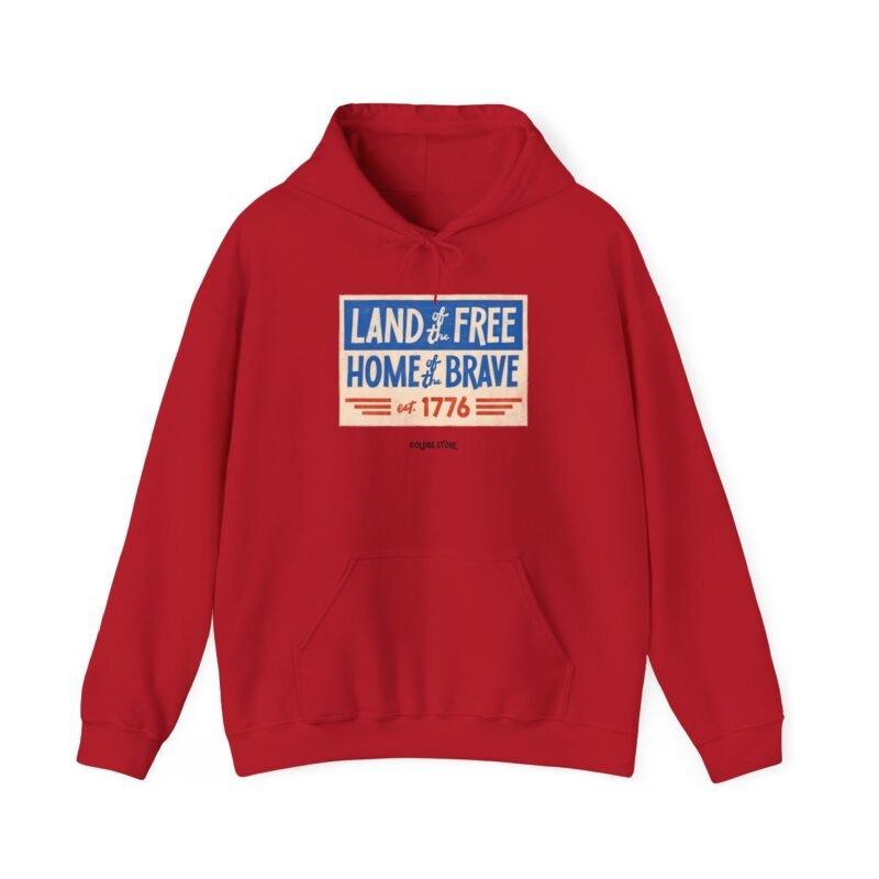 Patriotic Unisex Hoodie - LAND OF FREE, HOME OF BRAVE Est. 1776 - Image 45