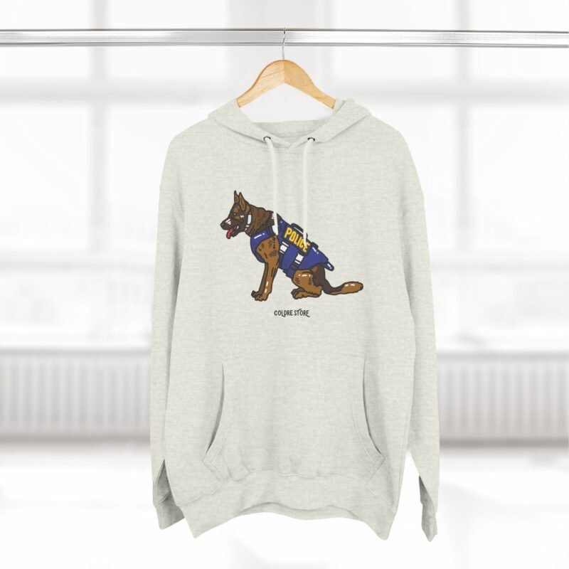 Funny Police Dog Hoodie - Cozy Fleece with Cute Canine Design - Image 24