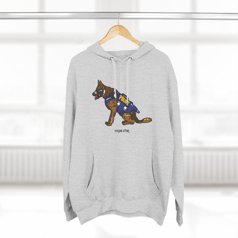 Funny Police Dog Hoodie - Cozy Fleece with Cute Canine Design - Image 12