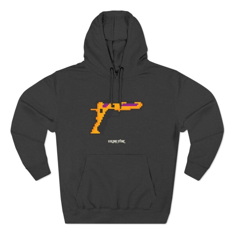 Retro Gamer Three-Panel Fleece Hoodie - Pixel Art Design - Image 13