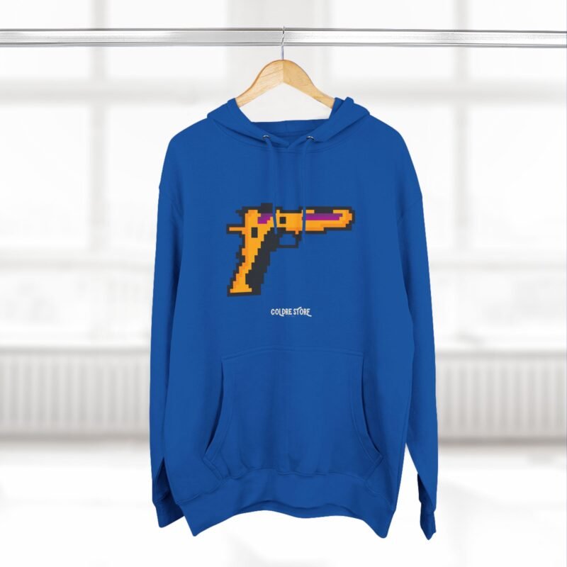 Retro Gamer Three-Panel Fleece Hoodie - Pixel Art Design - Image 24