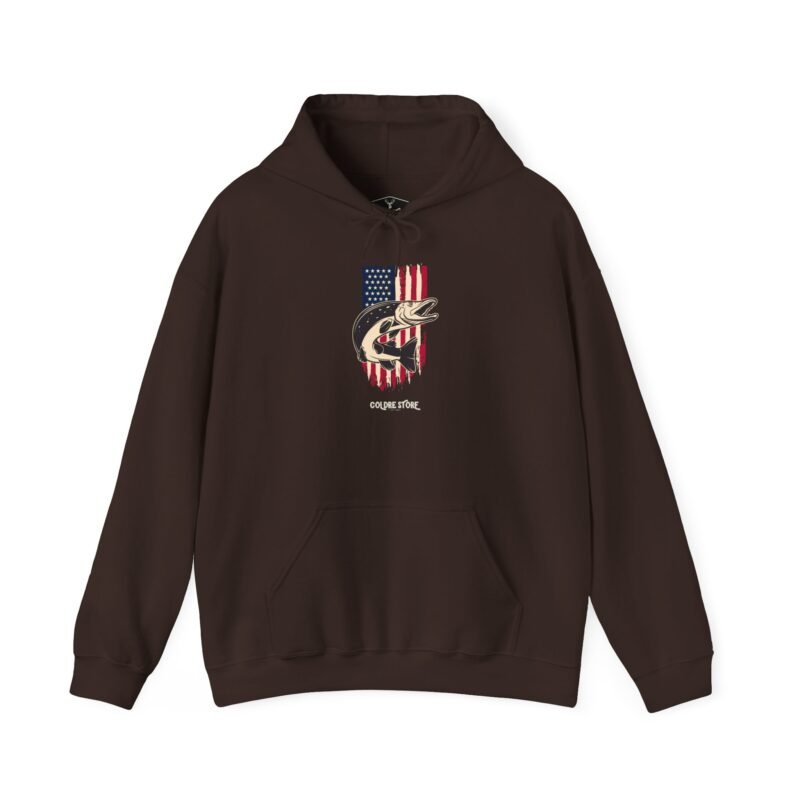 Patriotic Fishman Unisex Hoodie - Image 21