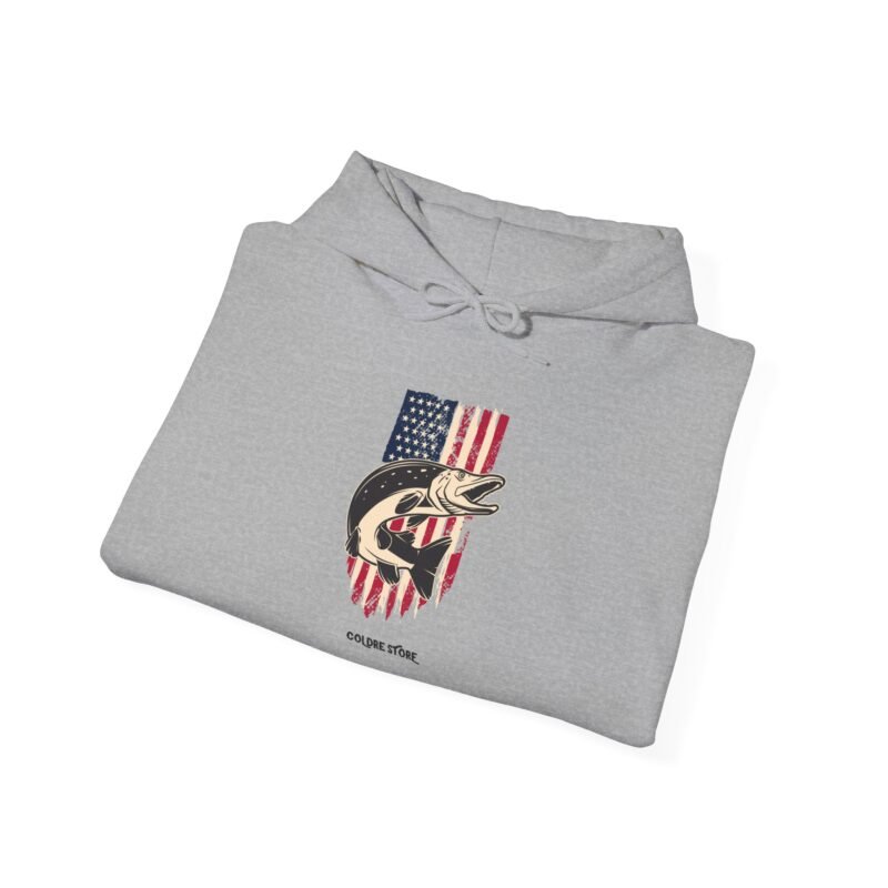 Patriotic Fishman Unisex Hoodie - Image 20