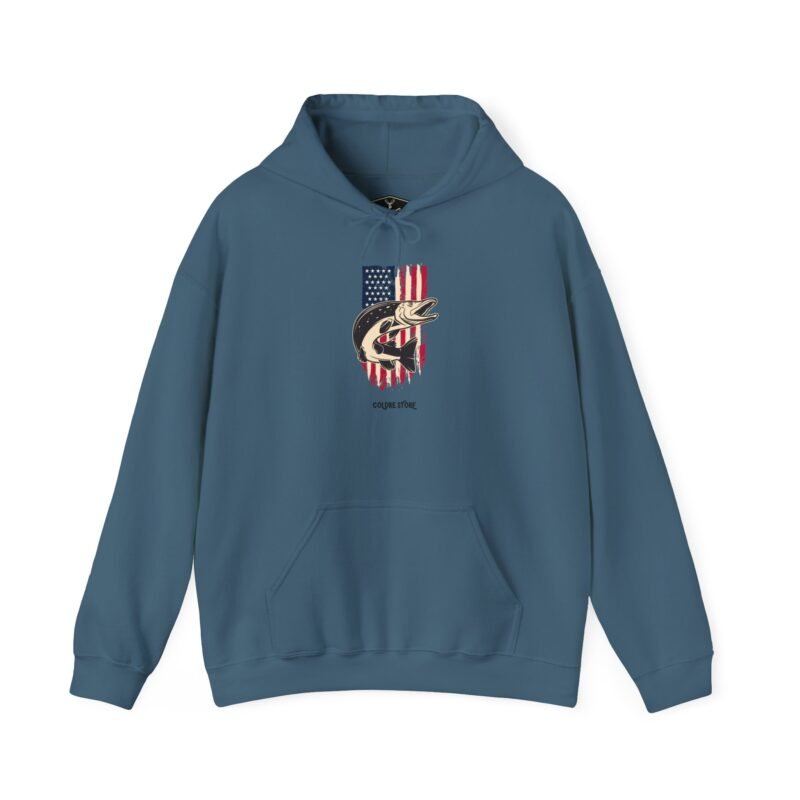 Patriotic Fishman Unisex Hoodie - Image 37