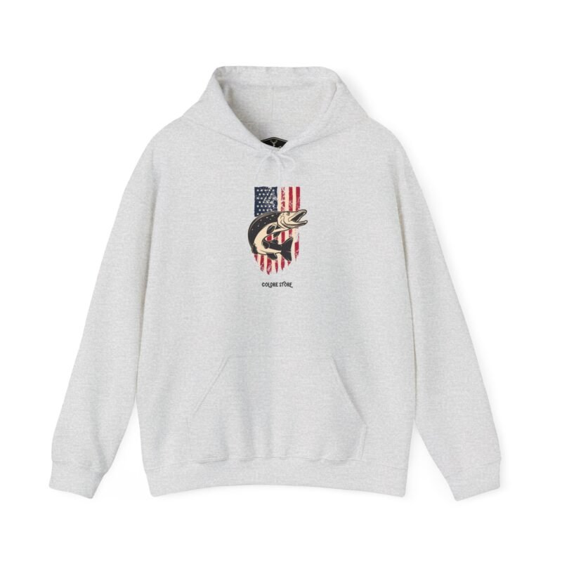 Patriotic Fishman Unisex Hoodie - Image 9