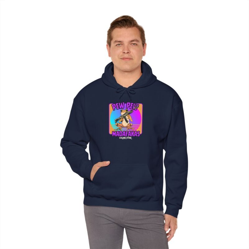 Pew Pew Madafakas Unisex Hooded Sweatshirt - Fun and Casual Streetwear - Image 40