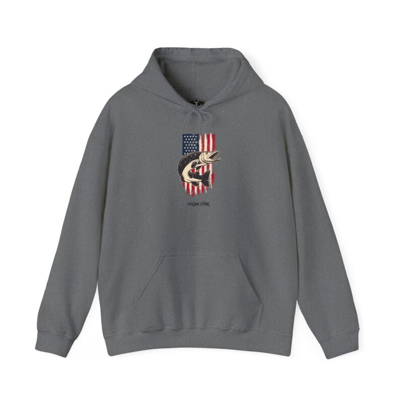 Patriotic Fishman Unisex Hoodie - Image 29