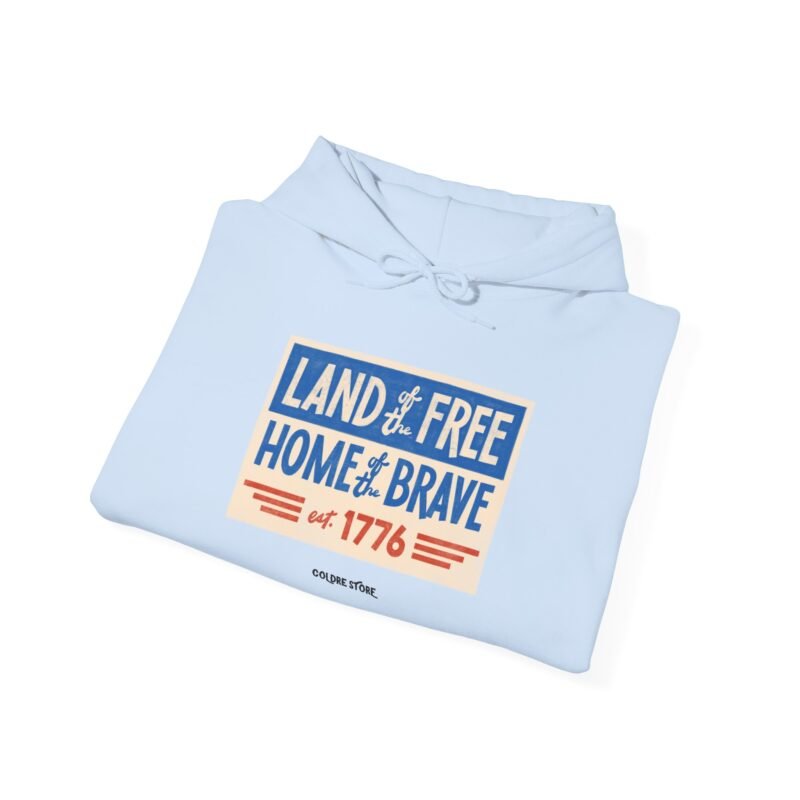 Patriotic Unisex Hoodie - LAND OF FREE, HOME OF BRAVE Est. 1776 - Image 32