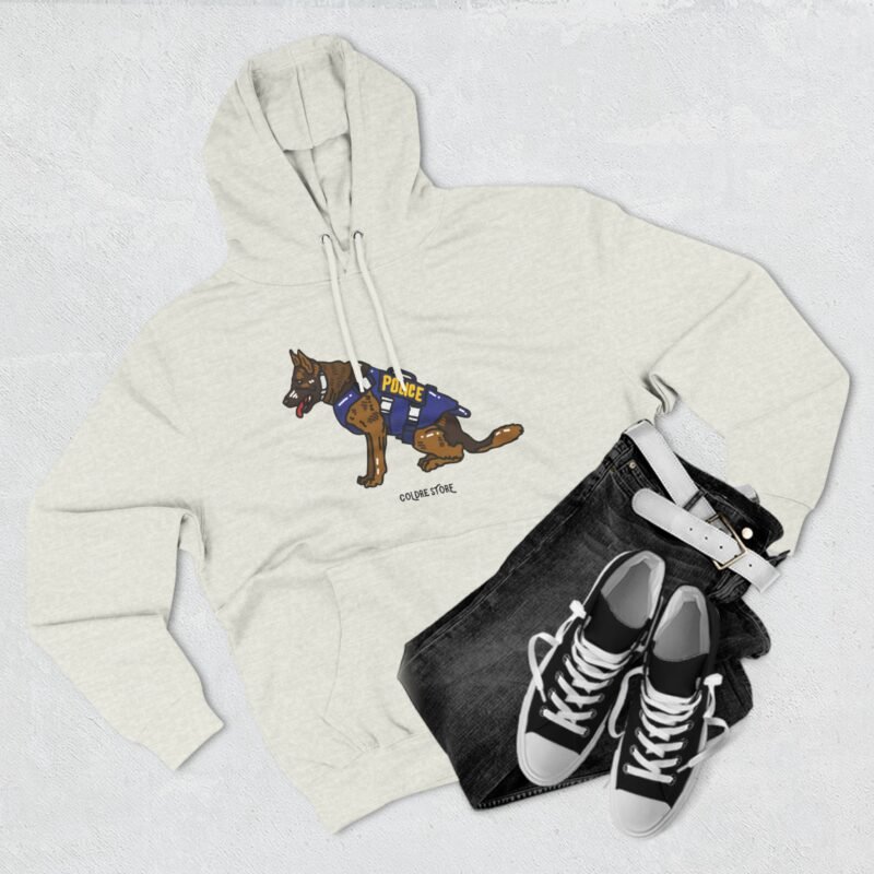 Funny Police Dog Hoodie - Cozy Fleece with Cute Canine Design - Image 23