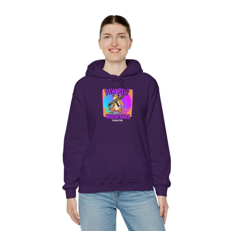 Pew Pew Madafakas Unisex Hooded Sweatshirt - Fun and Casual Streetwear - Image 44