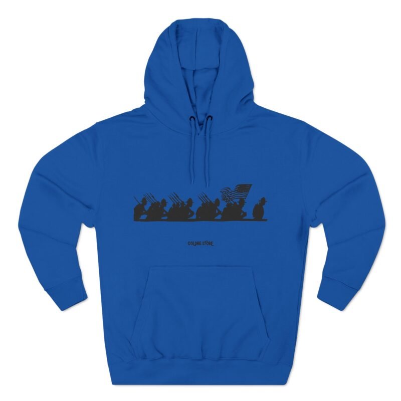 Patriotic Three-Panel Fleece Hoodie - Comfortable Casual Wear for Everyday Adventures - Image 25