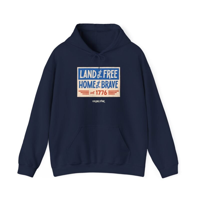 Patriotic Unisex Hoodie - LAND OF FREE, HOME OF BRAVE Est. 1776 - Image 37