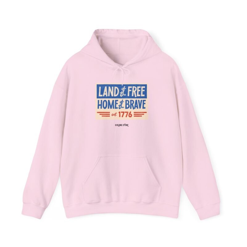 Patriotic Unisex Hoodie - LAND OF FREE, HOME OF BRAVE Est. 1776 - Image 41