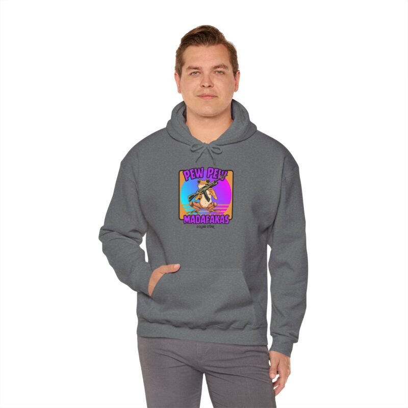 Pew Pew Madafakas Unisex Hooded Sweatshirt - Fun and Casual Streetwear - Image 32