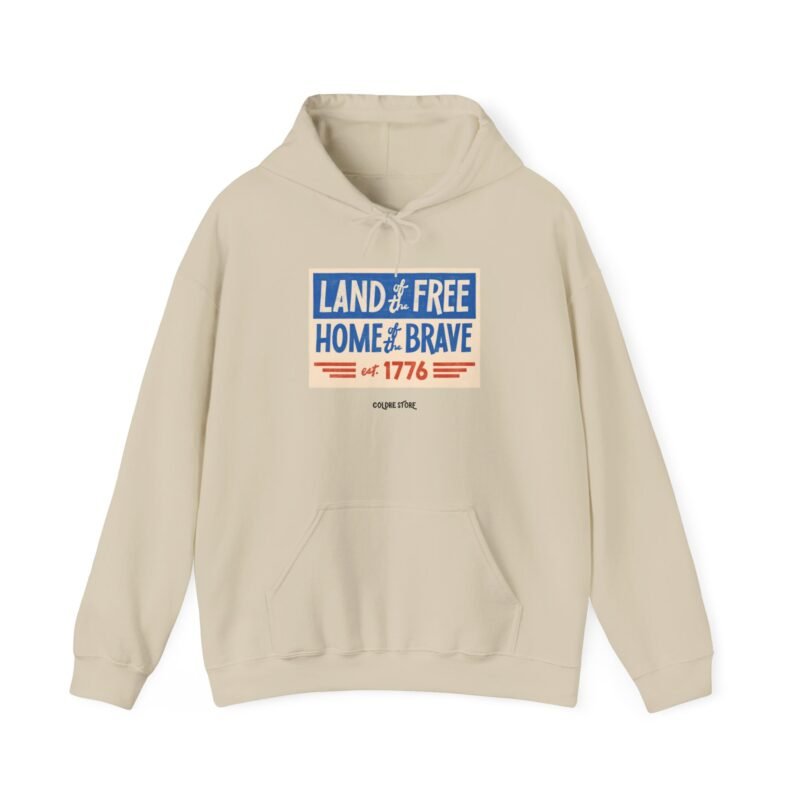 Patriotic Unisex Hoodie - LAND OF FREE, HOME OF BRAVE Est. 1776 - Image 13