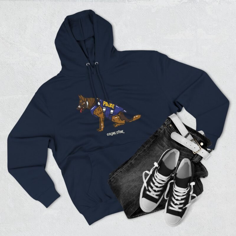 Funny Police Dog Hoodie - Cozy Fleece with Cute Canine Design - Image 31